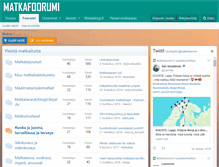 Tablet Screenshot of matkafoorumi.fi